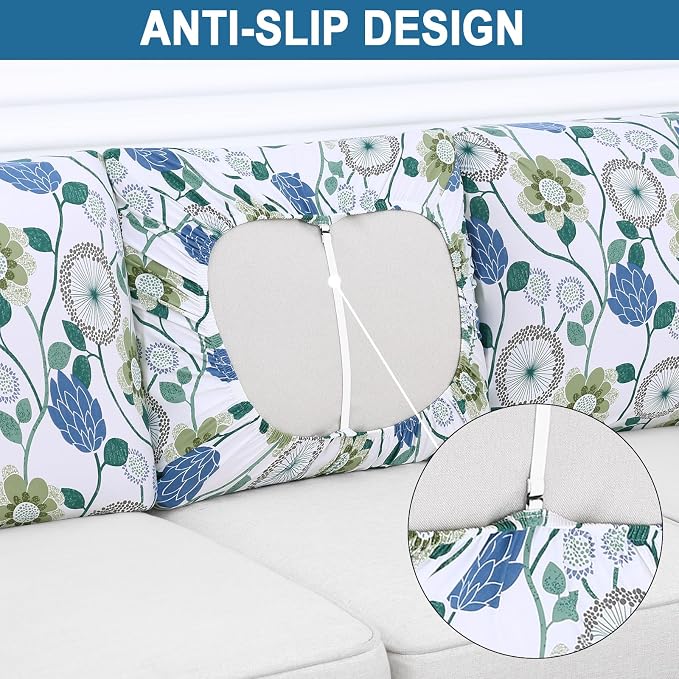 Smiry Printed Couch Cushion Covers, Stretch Soft Couch Covers - Image 4