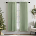 Light Sage Curtains 38 Inch Wide by Pitalk