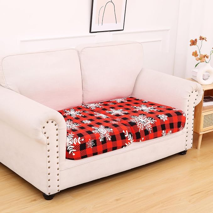 hyha Printed Couch Cushion Covers, Floral Sofa Covers Washable - Image 7