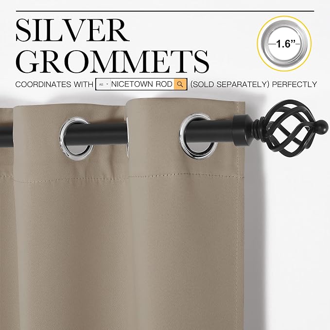 NICETOWN Room Darkening Curtains - Image 2