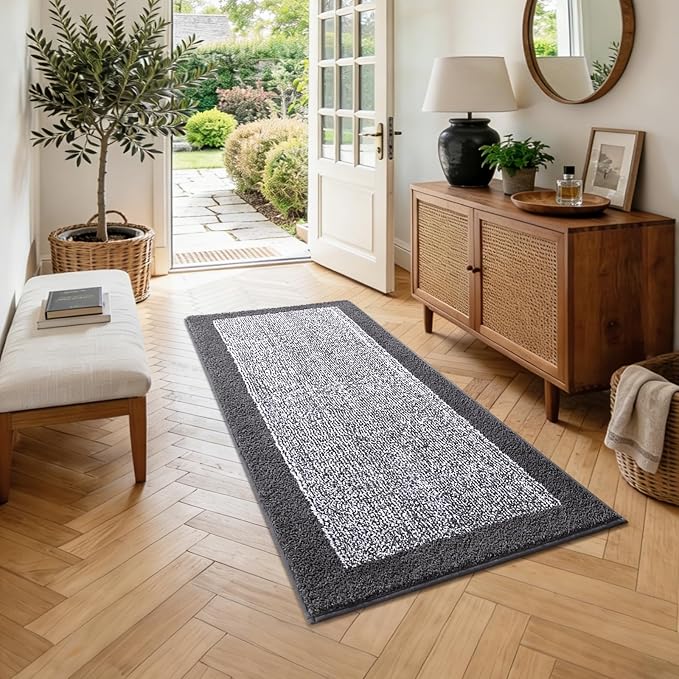 Long 2x4 Ft Runner Rug for Bathroom, Non Slip Washable Large Kitchen Rugs Bath - Image 4
