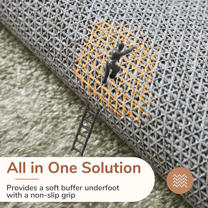 OPPODREAM Border Soft Area Rugs 5x7, Washable Brown Rug - Image 4