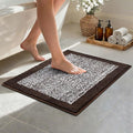 Bathroom Rugs 24x17 Non Slip Washable, Soft Absorbent Quick Dry Mats by Unknown