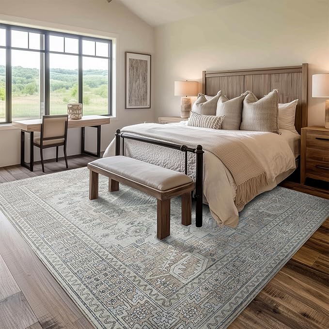 Machine Washable Rugs 5x7 Area Rugs - Image 7