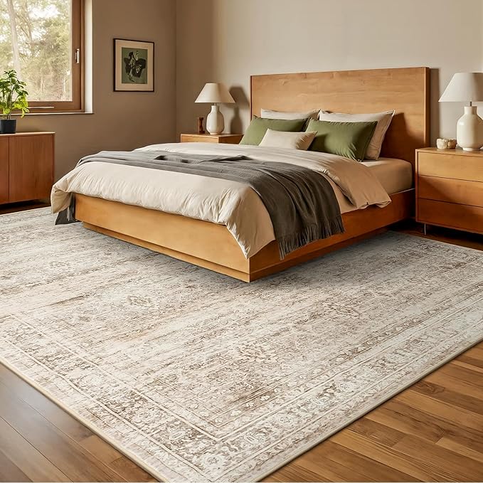 Lofus 8x10 Area Rug for Living Room, Soft Neutral Carpets for Bedroom Dining - Image 2