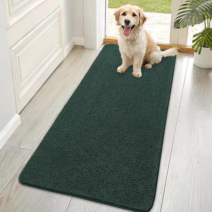 OLANLY Dog Door Mat for Muddy Paws 70x35, Absorbs Moisture and Dirt, Absorbent by OLANLY
