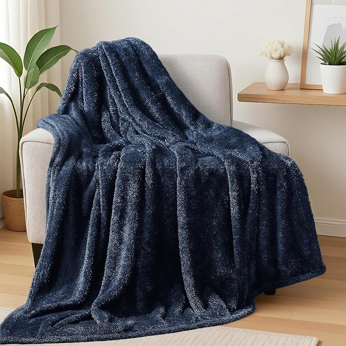 Exclusivo Mezcla Plush Fuzzy Fleece Throw Blanket Extra Large, Super Soft by ExclusivoMezcla