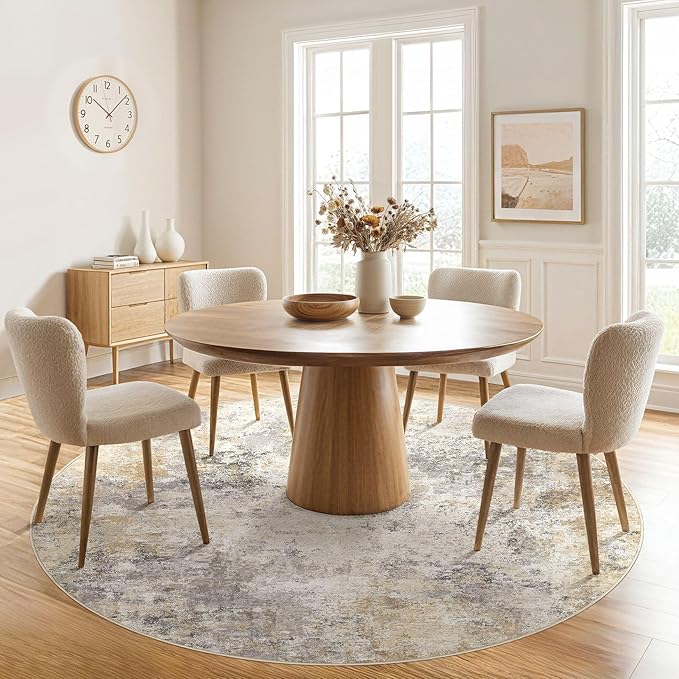 UERMEI 6ft Round Area Rug Living Room Rugs - Image 4
