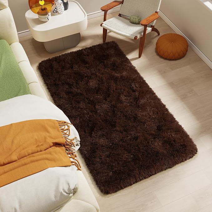 LOCHAS Ultra Soft Indoor Modern Area Rugs 2x4, Fluffy Living Room Carpets - Image 2