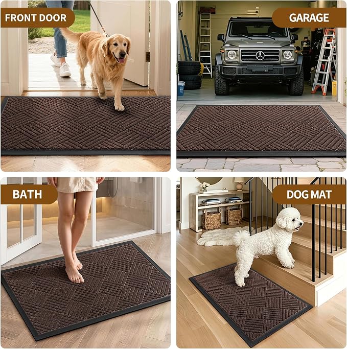 Front Door Mat, Heavy Duty Waterproof Doormat 73"x46", Stain Fade Resistant - Image 8