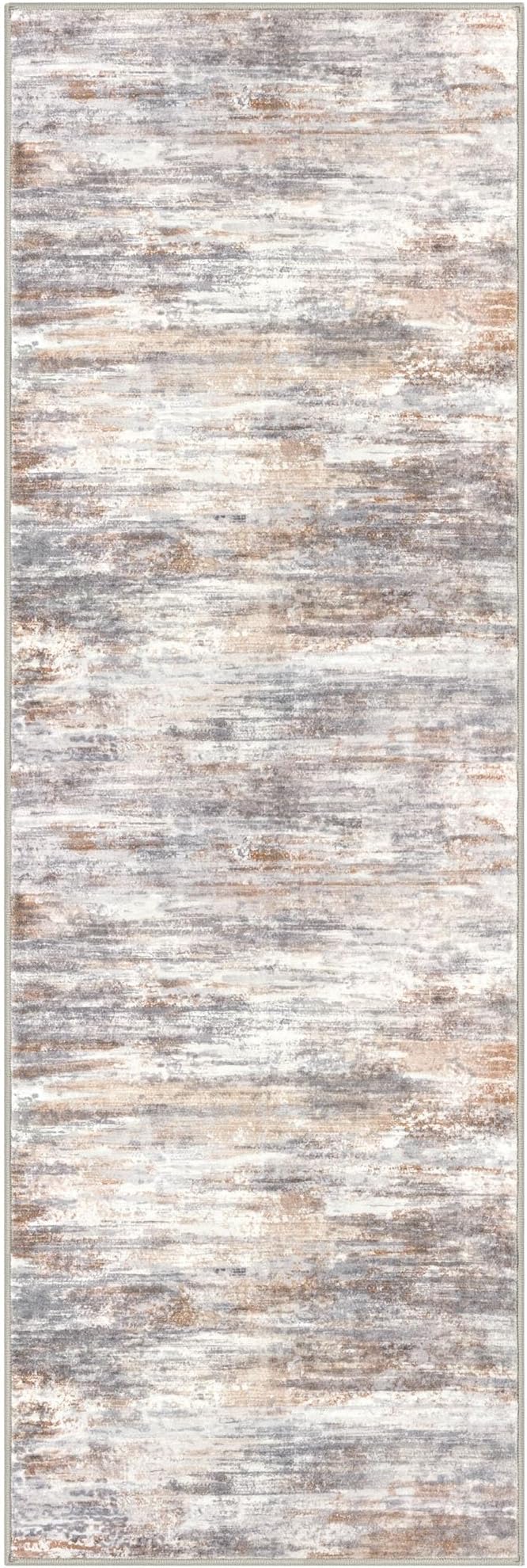 KOZYFLY Modern Abstract Hallway Runner Rug, 2.6x8 Washable Rug Runner Non-Slip - Image 8