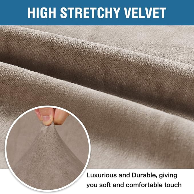 H.VERSAILTEX Stretch Velvet Sofa Covers - Image 3