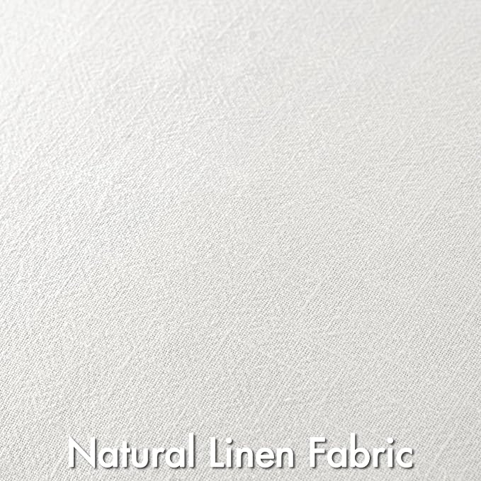 MIULEE Cream Linen Pillow Covers Pack of 4 Decorative Natural Solid Throw - Image 2