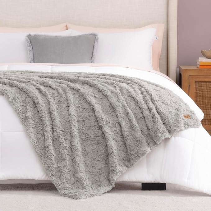 UGG Adalee Faux Fur Throw Blanket - Image 7