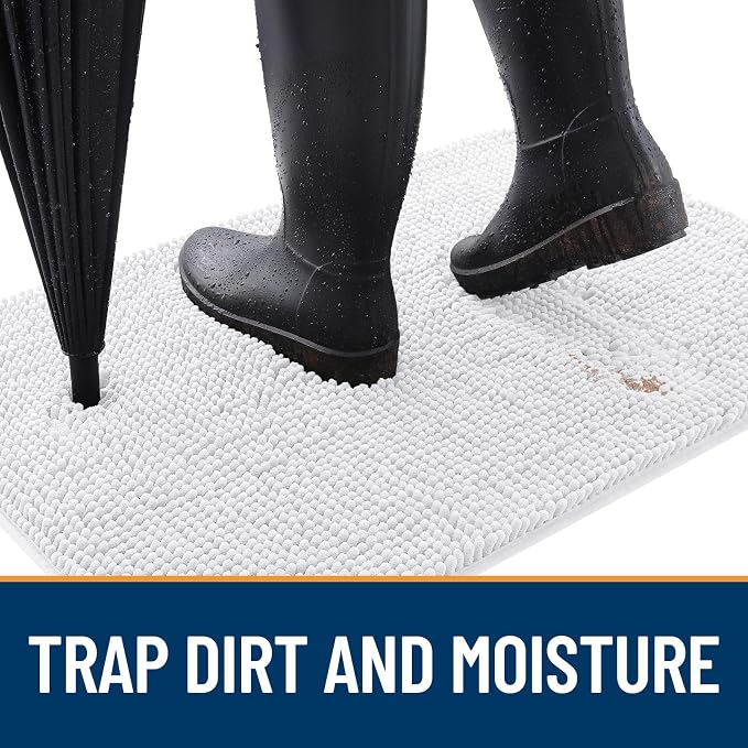 OLANLY Dog Door Mat for Muddy Paws 47x32, Absorbs Moisture and Dirt, Absorbent - Image 2