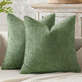 MIULEE Pack of 2 Couch Throw Pillow Covers 20x20 Inch Sage Green Modern Boho by MIULEE