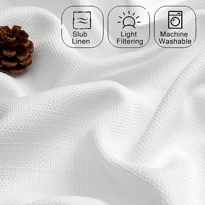 Chyhomenyc White Short Curtain Valance - Image 3