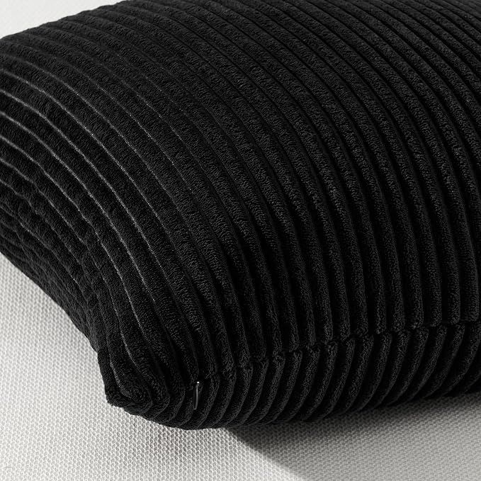 Topfinel Black Decorative Throw Pillow Covers Cushion Cases, Pillow Inserts Not - Image 3