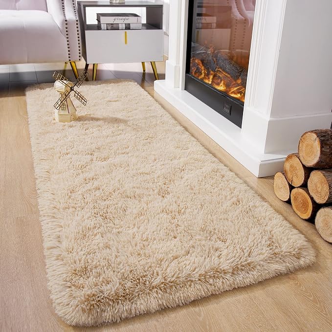 Chicrug Soft Runner Rug for Bedroom Living Room Plush Fluffy Rugs 2x8 Feet - Image 2