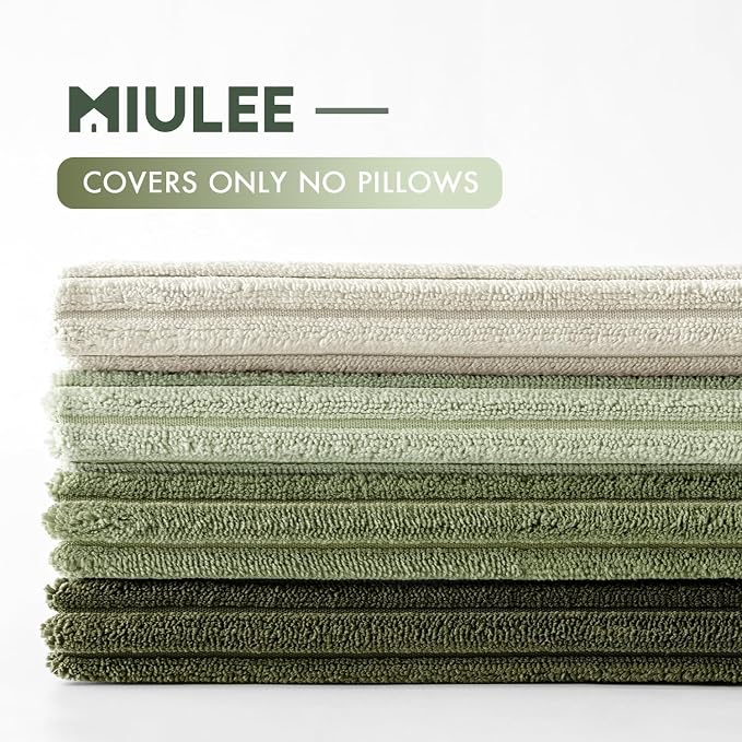 MIULEE Boho Farmhouse Throw Pillow Covers 20x20 Inch Set of 4 Mordern Neutral - Image 3