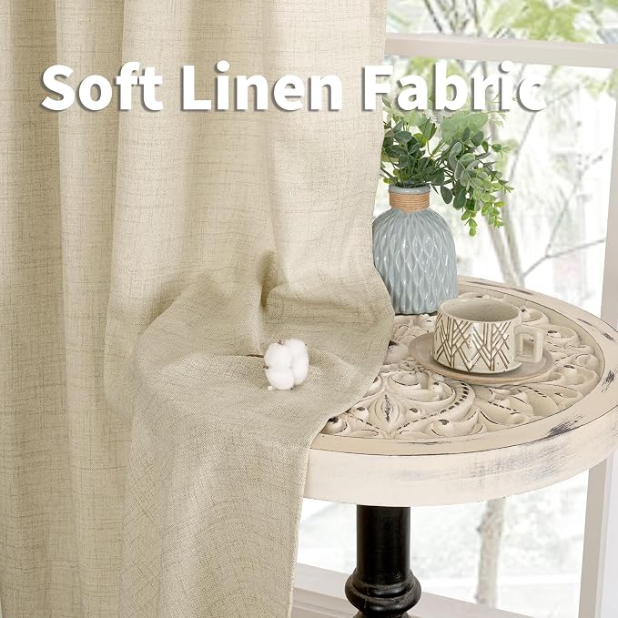 YoungsTex Linen Curtains 90 Inch Length - Image 6