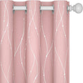 Deconovo Pink Blackout Curtains by Deconovo