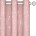 Deconovo Pink Blackout Curtains by Deconovo