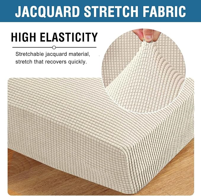 H.VERSAILTEX Super Stretch Individual Chaise Cover Sectional Couch Covers - Image 4