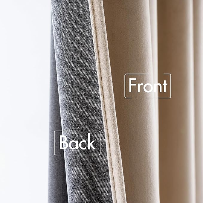 MIULEE Velvet Curtains 108 inches Long 2 Panels - Image 6