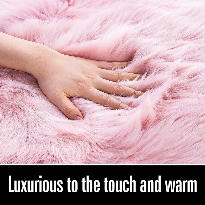 LOCHAS Soft Fluffy Faux Fur Rugs - Image 4