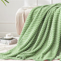 BEDELITE Fleece Throw Blanket for Couch – 3D Ribbed Jacquard Soft and Warm by BEDELITE