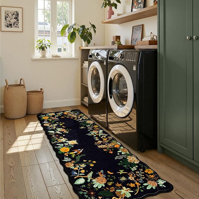 Rugflix 2x6 Runner Rug for Hallway, Washable Kitchen Runner Non Slip, Soft Low - Image 4
