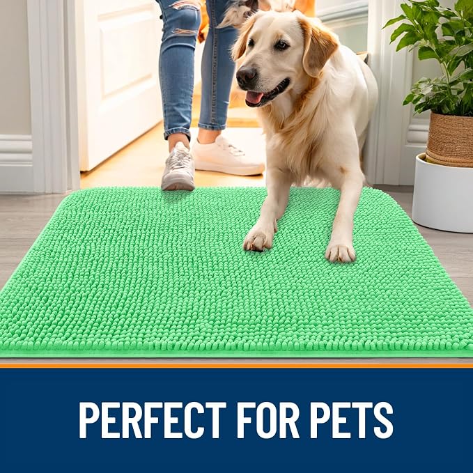 OLANLY Dog Door Mat for Muddy Paws 24x16, Absorbs Moisture and Dirt, Absorbent - Image 6