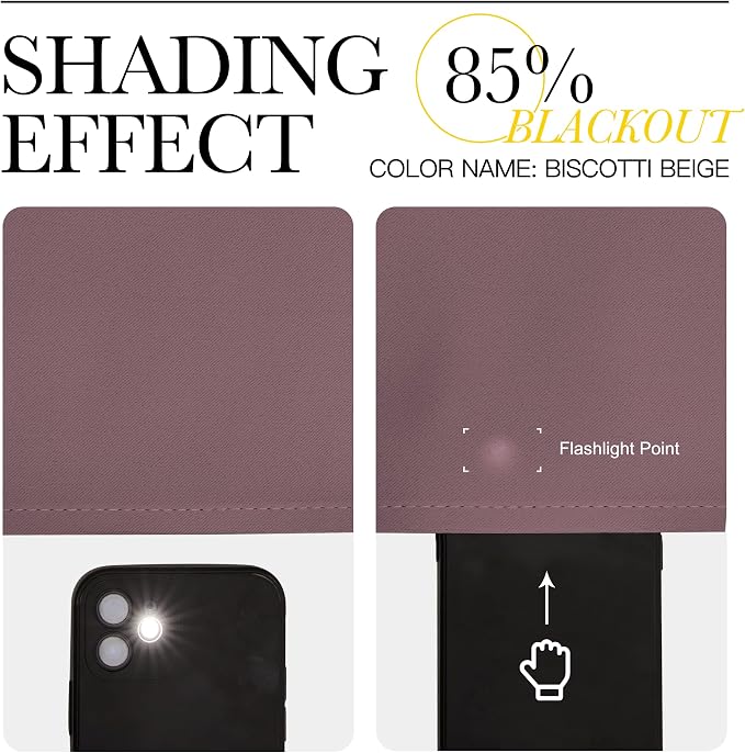 NICETOWN Bedroom Curtain Panels Blackout Draperies, 1 Pair, 29 by 45 inches - Image 5