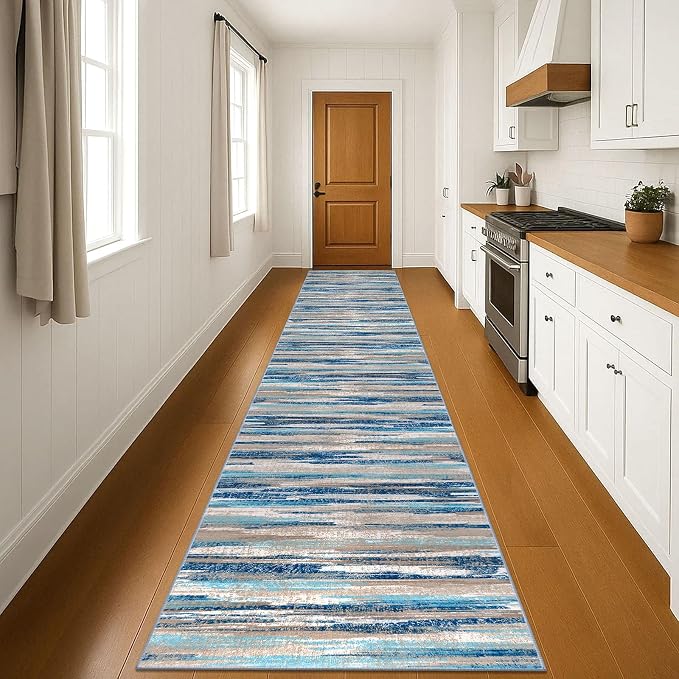 Lansny Modern Abstract Runner Rug 3x18 - Image 2