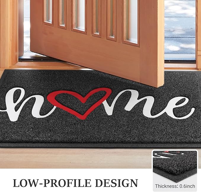 BeneathYourFeet Door Mat, Welcome Mat Low Profile Floor Mat Front Doormat - Image 4