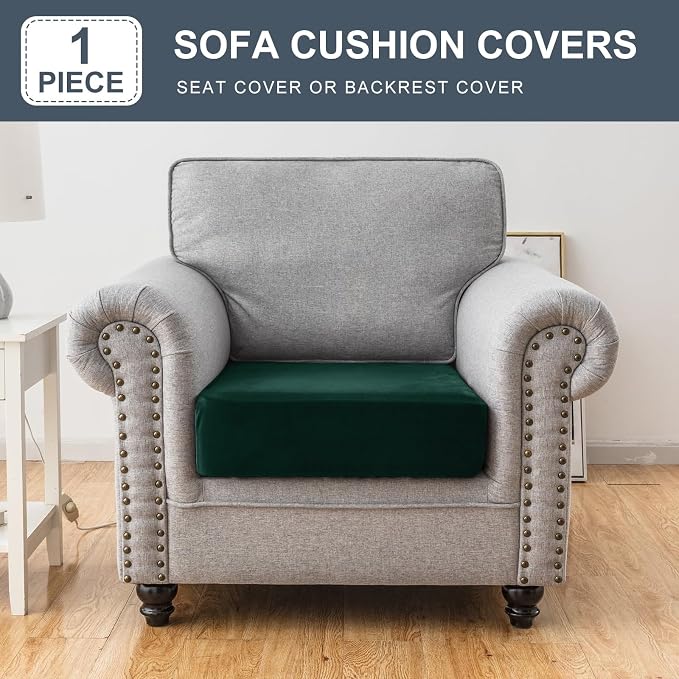 Couch Cover Stretch Velvet Sofa Cushion Cover 1-Piece - Image 3