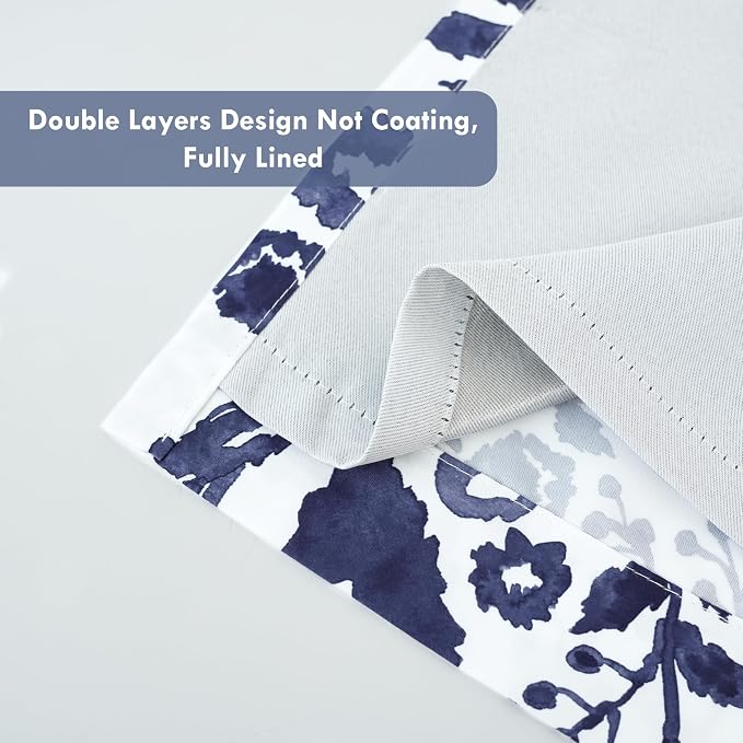 DriftAway Julia Lined Valance Double Layer Thermal Insulated Room Darkening - Image 3