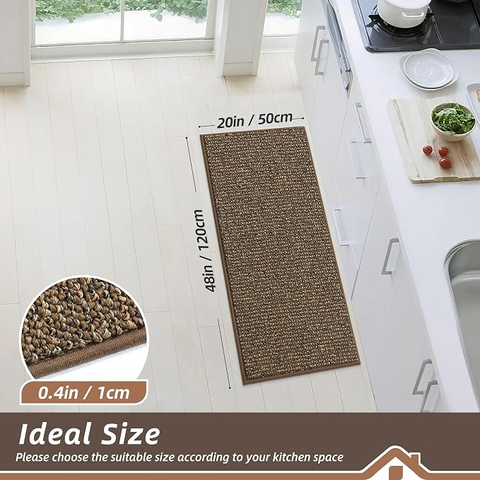 BEQHAUSE Kitchen Runner Rugs 20"x48", Non-Slip Kitchen Mats - Image 2