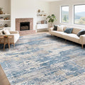 9x12 Area Rug for Living Room, Washable Modern Abstract Large Area Rug Neutral by XLUEZ
