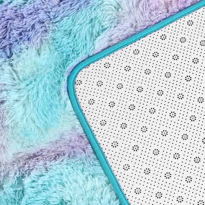 Deerhoo Large Shag Area Rugs 5 x 8, Tie-Dyed Plush Fuzzy Rugs - Image 5