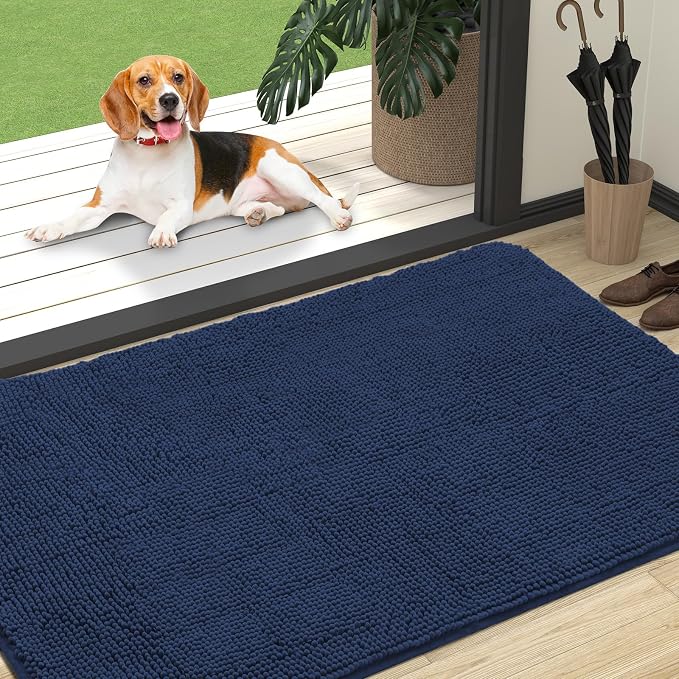 OLANLY Dog Door Mat for Muddy Paws 47x32, Absorbs Moisture and Dirt, Absorbent by OLANLY