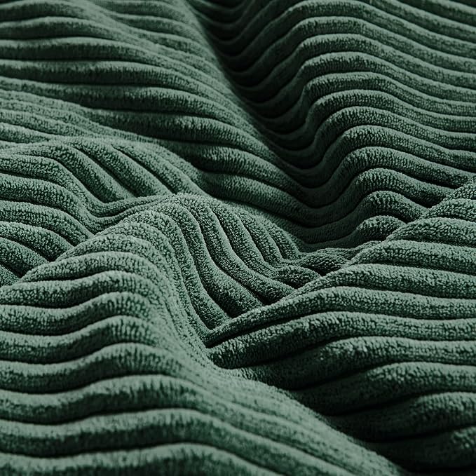 Fancy Homi Set of 2 Dark Green Long Lumbar Decorative Throw Pillow Covers 16x24 - Image 5