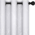 Deconovo Greyish White Curtains, Room Darkening Curtain, Thermal Insulated by Deconovo