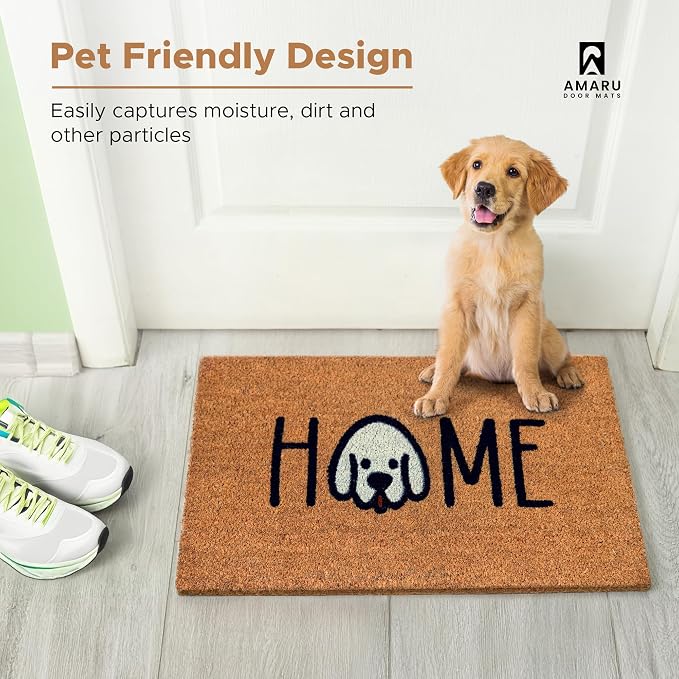 Home Dog - 17"x29" - Coir Door Mat - Welcome Mats - Image 7