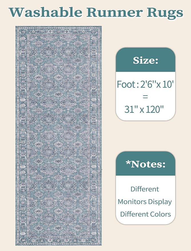 SERISSA Boho Washable Runner Rug - Image 6