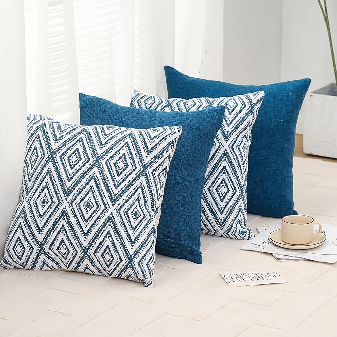 HPUK Decorative Throw Pillow Covers Set of 4 Couch Pillows Accent Cushion Cover - Image 7