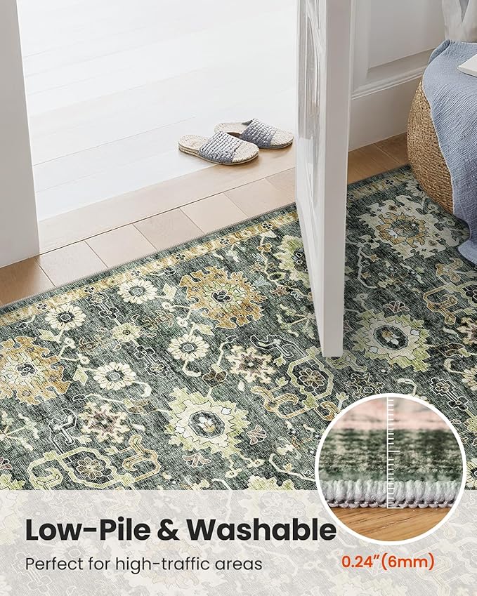 AMADA HOMEFURNISHING 6x9 Area Rugs, Vintage Rugs - Image 8