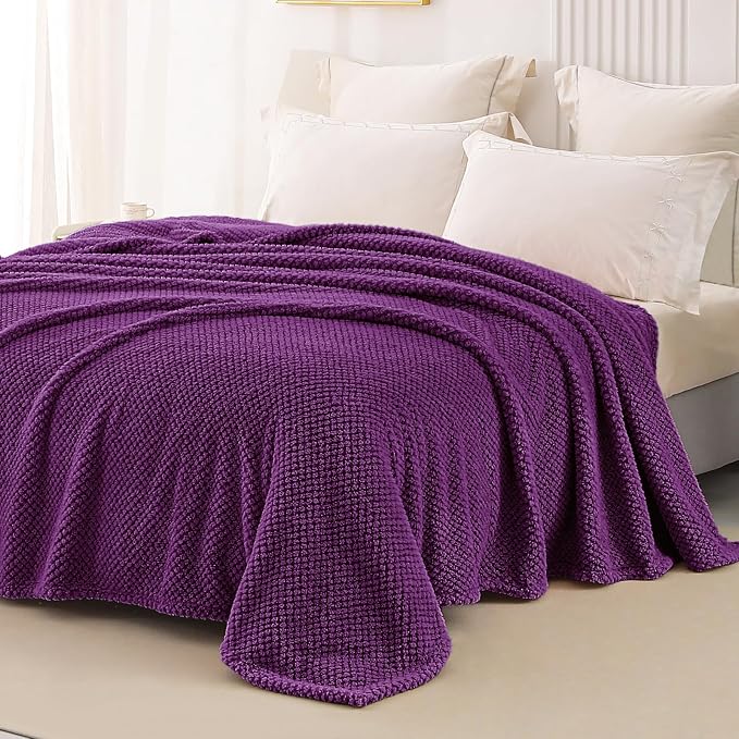 Whale Flotilla Twin Size Fuzzy Fleece Blanket - Image 4