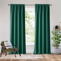 RYB HOME Bedroom Blackout Curtains 80 inches Long, 100% Blackout Thermal by RYBHOME